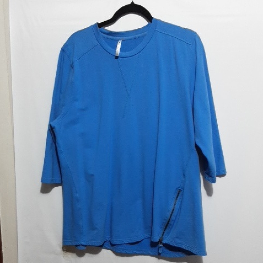 Lulu-B‎ Womens Xl Classic Blue 3/4 Sleeve Tee